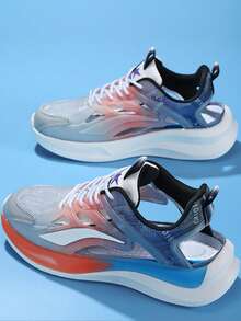 Summer New Leather Mesh Casual Sports Shoes Sneakers Running Shoes Youth Sports Sandals - Grey - View 4