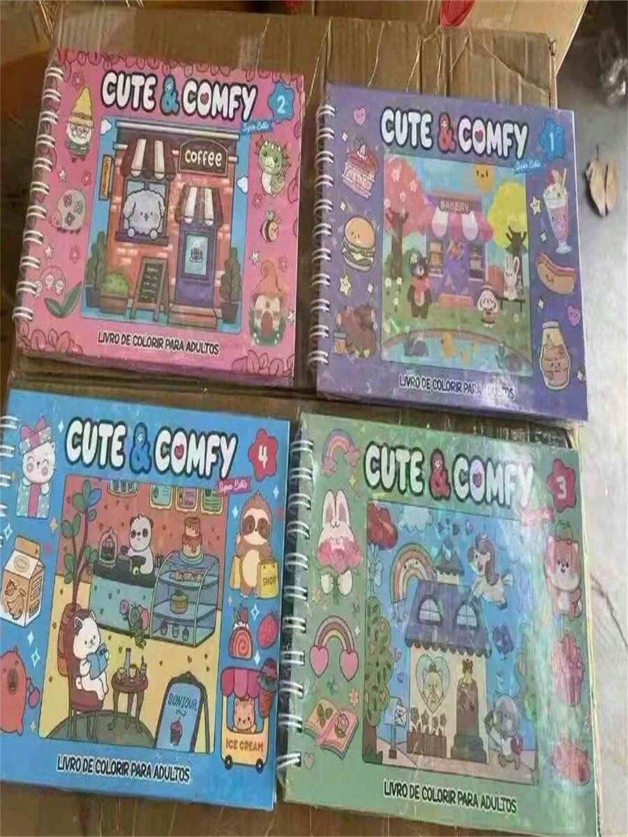 Coloring Book Drawing With 50 100 Or 170 Sheets - Cute-verde - View 1