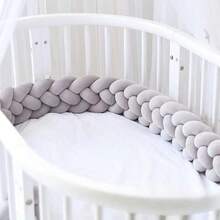 1pc Multi-Color Optional 4-Strand Braided Twisted Bed Guard Decor Baby Bed Rail Newborn Children Anti-Collision Soft Padded Baby Crib Guard Rail - Multicolor - View 13