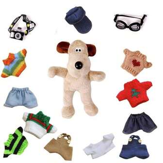 2025 新款毛绒公仔可爱钥匙扣吊坠配件爪机毛绒飞行员狗手工制作可换配件 - 节日礼物 - 生日礼物 - 礼物（不含公仔）