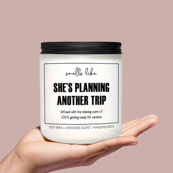 1pc Travel Candle, Travel Gifts For Women, Gifts For People Who Travel A Lot, Traveling Gifts For Women Who Like To Travel, Vacation, Christmas Gifts For Travelers Women, International Travelers
