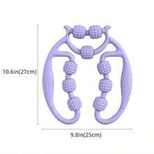 1 件圆形按摩器，腿部按摩放松设备，带 PP 滚轮，瑜伽滚轮，用于缓解大腿肌肉，健身器材
