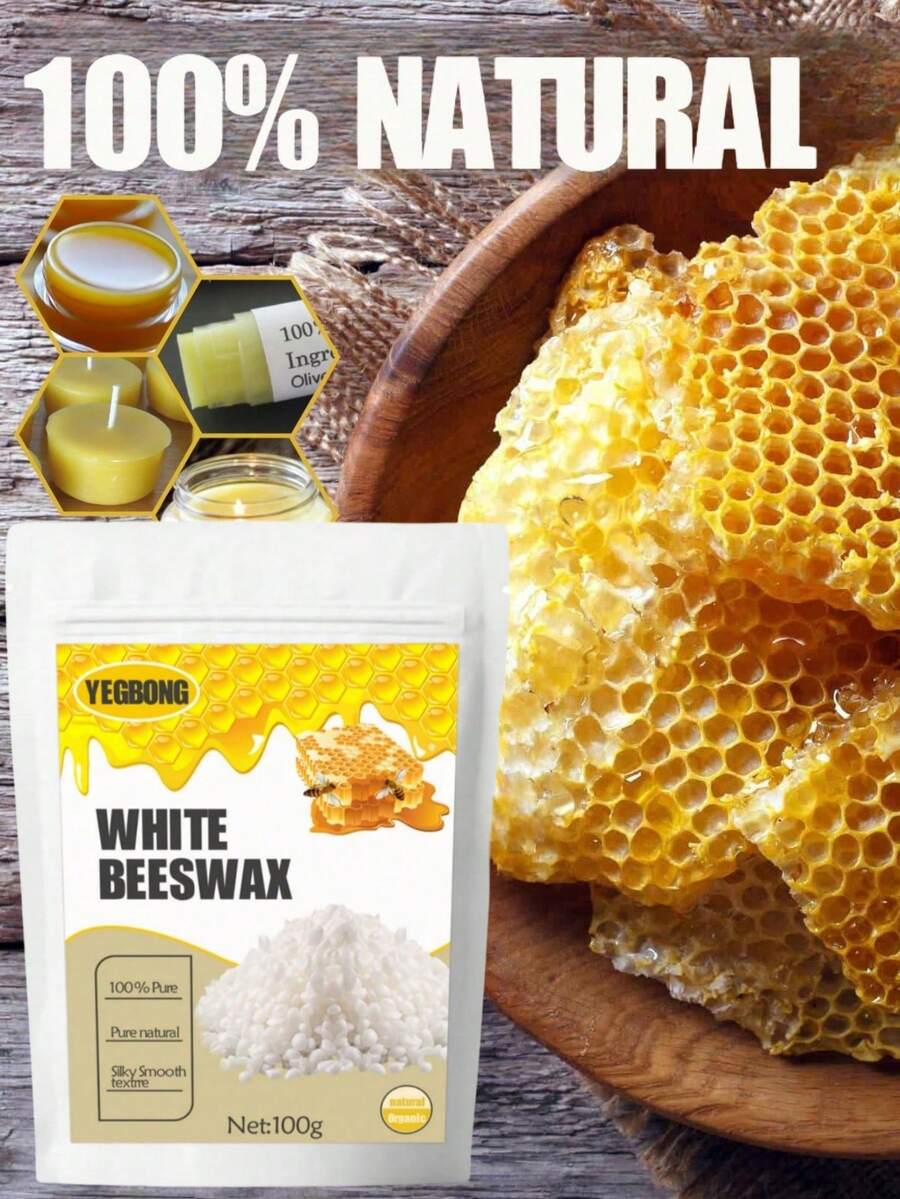 1PCBeeswax颗粒,100%纯天然,适用于蜡烛和肥皂制作 - 彩色 - 查看 1