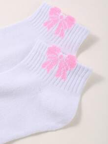 5 أزواج من الجوارب القصيرة للنساء ذات الألوان الحلوى ، صنارة باللون الأسود والأبيض والوردي والأزرق والبيج، بسيطة ومريحة وأنيقة أقل من الركبة ، مناسبة للربيع والصيف والخريف والشتاء - متعدد الألوان - مشاهدة 8