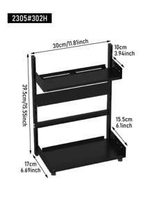 1/5 pièces Étagère de rangement pour épices et divers dans la cuisine, Porte-bouteilles d'assaisonnement de grande capacité pour armoire, Porte-baguettes, Crochets pour ustensiles de cuisine, Organisateur de papier essuie-tout et film alimentaire, Installation sans perçage, Accessoires de cuisine, Décoration d'intérieur