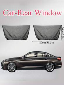 Parasol universal para autos y SUV, protección UV y anti-mosquitos de gasa elástica para ventanas, parasol para ventanas laterales delanteras y traseras, nuevo accesorio protector de malla