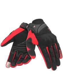 1 Pair Breathable Outdoor Sports Full Finger Motorcycle Gloves, Motocross Riding Gloves, All-Season Cycling Accessories, Biker Gift - Multicolor - View 15