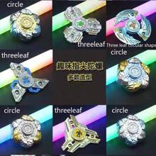 3-Blatt Fingerspitzenspinner Spielzeug - Kreisförmiges Exoskelett drehendes Stresslinderungsspinner, aus Plastik gefertigt, geeignet für Spinner Enthusiasten/Geburtstagsgeschenke