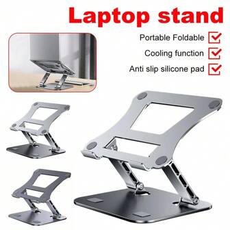 Phone Tablet Stand Adjustable Aluminum Alloy Laptop Tablet Up To 17 "Laptop Portable Folding Stand Cooling Stand Support