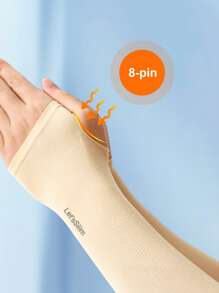1 paire de manchettes de protection anti-UV unisexe, manches respirantes pour dames, gants de protection solaire pour l'extérieur, rétractables, parfaits pour l'été, s'assortissent à divers vêtements