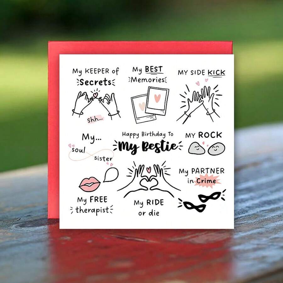 Bestie Birthday Card - Birthday Card For Best Friend - Birthday Card ...
