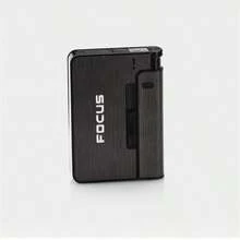 Automatic Metal Cigarette Case, With 10 Combination Modules, Creative Pattern, Business Version, Suitable For Father's Day And Labor Day, No Lighter Needed, Indoor And Outdoor Use, National Flag Theme - Multicolor - View 11