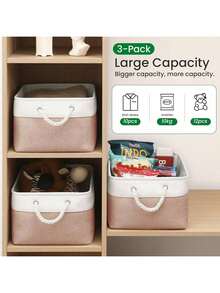 1个双色大容量布艺收纳篮，适用于家居橱柜、衣物、玩具、情人节礼物篮、礼品篮、礼篮等。这款收纳篮也可用于其他用途，例如：女士礼品篮、篮子、收纳篮、情人节毛毡篮、透明篮、桌面收纳、粉色礼品篮、礼品篮包装、圣诞篮、整理收纳、小型收纳盒、化妆品收纳等。