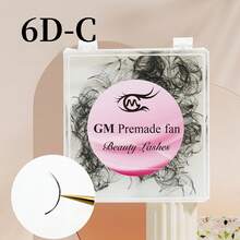 预制扇形睫毛 8-15 毫米 每盒 520 片 3D/4D/5D/6D/7D/8D 浓密睫毛 0.07 毫米 手工散装扇形 C/D 卷曲睫毛延长 - C - 查看 12