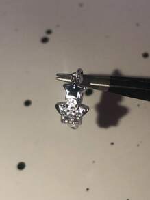 1 pereche de cercei cu stea pentagramă strălucitoare Y2K pentru femei, la modă, design simplu, elegant, cercei premium, accesorii de bijuterii 1 pereche