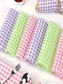 500pcs Brown Square Grease-Proof Paper, Kitchen Absorbent Oil Paper, Fermentation Oil Paper, Burger Paper Packaging, French Fries, Oil Absorption Paper, Anti-Oil Pad Paper, Newspaper Blotting Paper, French Fries, Hamburger, Fried Chicken, Bread Baking Tray Oil Paper, Barbecue Degreasing Paper, Commercial Baking Kitchen Oil Paper, Air Fryer Baking Hamburger Paper Pad, Absorbent Film, Household Kitchen Supplies