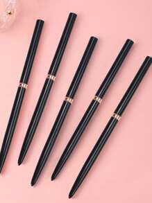 Set de 5 brochas profesionales de delineador de esmalte de uñas, 5 brochas pequeñas para técnicas de diseño de esmalte de uñas, línea fina, raya, de Body ajustado de 7/9/11/15/20mm, lápiz para dibujar en uñas (Negro)