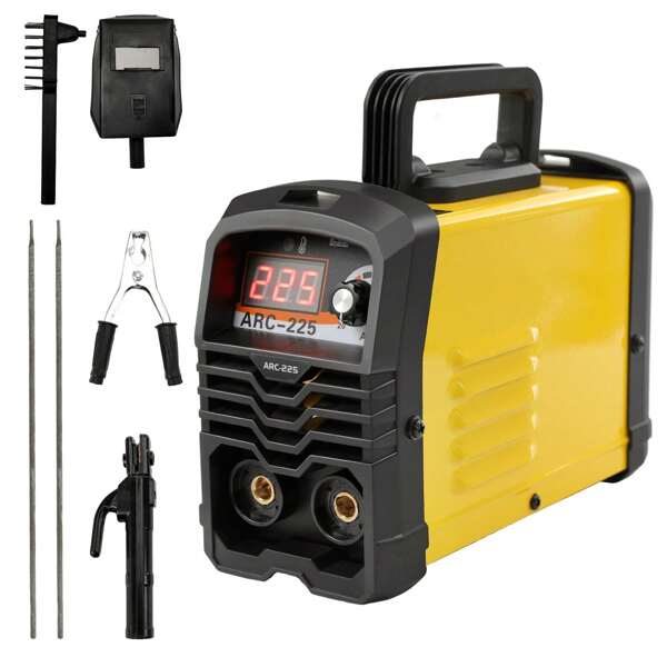 Soldadora de arco de 220 V y 225 A con transformador de cobre, transformador de doble voltaje, inversor de CC, soldadora MMA de 3500 W