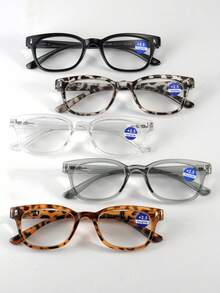5pcs Multi-Color Reading Glasses +1.0X - +4.0X, Spring Hinged, Readers - Multicolor - View 15