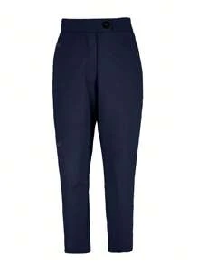 Women's Solid Color Slim Fit Casual Work Pants
