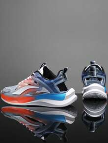 Summer New Leather Mesh Casual Sports Shoes Sneakers Running Shoes Youth Sports Sandals - Grey - View 2