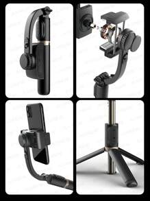 AXNEN Handliche Smartphone Gimbal Handstabilisator mit Stativ Selfie-Stick, faltbarer Gimbal mit kabellosem Fernbedienung für Smartphones