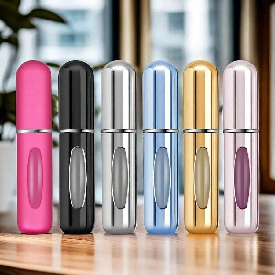 6Pcs Travel Perfume Bottle Refillable Portable Mini Atomizer Spray Refill Bottle Women Pocket Dispenser Cologne Sprayer 5ml I Discovered Amazing Products On - Multicolor - View 1
