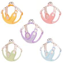 Dog Harness With Leash Set, No Pull Adjustable Reflective Step-In Puppy Pet Vest Harnesses For Small Medium Large Dogs And Cats