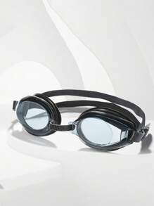 A Pair Of Waterproof And Anti Fog Swimming Goggles, Essential For Practical Training, With Simple Colors And Complimentary Earplugs, Suitable For Children And Teenagers To Wear