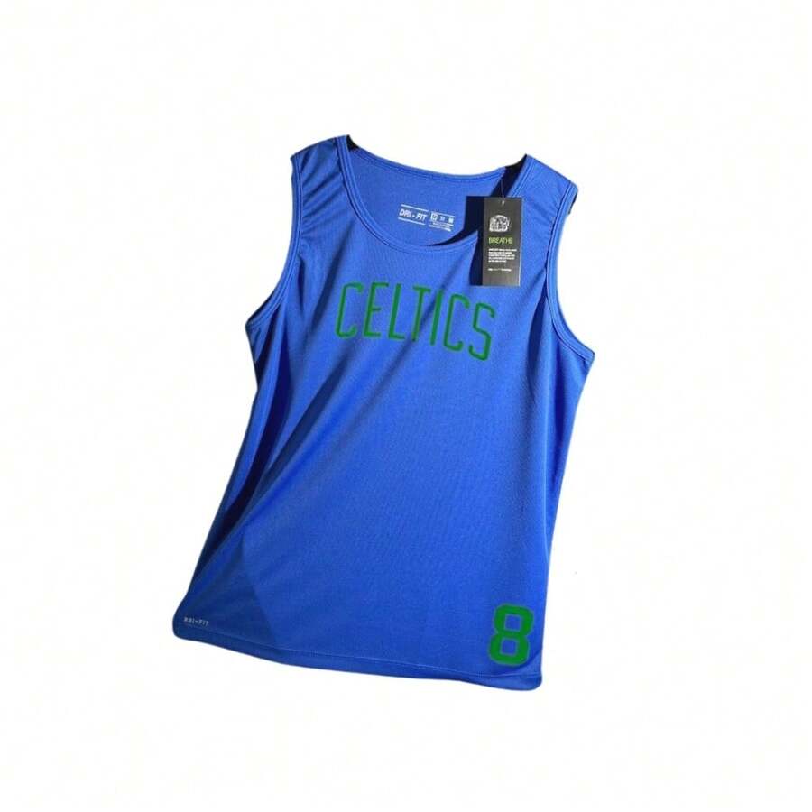 Men's Dry-Fit Tank Top - Chicago 9 - Gym Running Crossfit Skate Basketball - 寶藍色 - 查看 1
