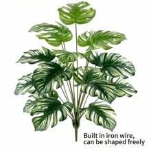 Elegant Artificial Monstera Plant - Ideal For Home And Office Decor, Anniversary And Holidays (Christmas, Easter, Thanksgiving) - For Indoor And Outdoor Use, Pot Not Included, Turtle Shape Decor