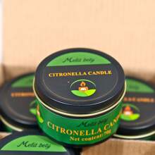 1/2/3/4pcs Citronella Candles Made From Natural Citronella Oil And Soy Wax, 70g Each, 8-Hour Burn Time, Outdoor And Indoor Citronella Scented Candle Gifts. Suitable For Home Decor, Summer Holidays, Aromatherapy, Stress Relief, Meditation, Yoga, Relaxation And Sleep Aids, Reusable Jars For Men And Women