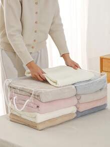 Large Storage Bag Quilt Storage Bag Household Transparent Large Capacity Clothing Sorting Bag Dustproof And Moisture Proof Handheld Storage Bag For Closet Organizer For Bedroom For Back To School Clothing Storage Box Closet Storage Containers Organizer Storage Bins Home For Blankets Beddings Comforter Pillow Toys Home Essentials Back To School Essentials Bag For School School Accessories School Stuff