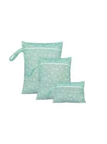 3pcs Cartoon Pattern Baby Diaper Wet Dry Bag/Storage Bag, Baby Bath Decor, Family Gift, Random Pattern Distribution