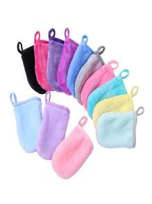 2pcs/1set Reusable Makeup Removal Cleansing Gloves, Soft And Washable, Deep Cleansing Cleansing Brush, Gentle Exfoliating Massage Cleansing Brush, Makeup Removal Skin Care Tools, Suitable For Family Daily, Travel, Business Trip, Office Use, Home Cleaning And Personal Care Products. Mother's Day Gift. Back To School Supplies.