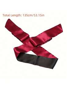1pc Satin Long Eye Mask, Covering Eye Mask, Sleeping Band Soft Tie Blindfold Eye Mask