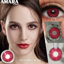 Lenti a contatto colorate AMARA per occhi, lenti a contatto per pupille blu, lenti per colore degli occhi verde, lenti a contatto grigie per cosplay, lenti a contatto per colore degli occhi marrone, lenti a contatto per costume di Ognissanti e cosplay