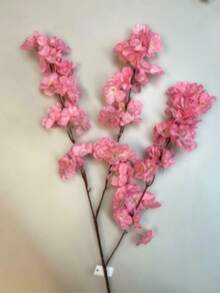100cm Artificial Branch Cherry Blossom Fake Silk Flower Tree Party Home Decor AT - Pink 2 - View 2
