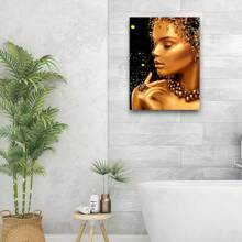 Art Mythical Woman Modern Style Canvas With Pine Frame, Home Living Room Bedroom Mythical Woman Painting, Abstract Art Print Inlaid With Pine Frame, Dining Room Living Room Office And Holiday Gift Giving Wall Art