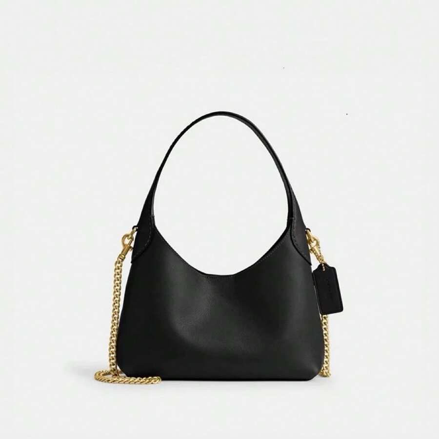 New Armpit Bag, Shoulder Bag, Crossbody Bag, Handbag, Commuter Bag, C Family Same - 黑色 - 查看 1