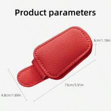 1 pieza Soporte para gafas de sol de carro, clip de visera de sol