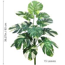 63-86-103cm/40,55 Zoll künstliche Monstera Pflanzen, Fake Palmenbaum mit Kunststoff Schildkrötenblättern, grüne Hochgewächse für Heim, Garten und Raumdekoration