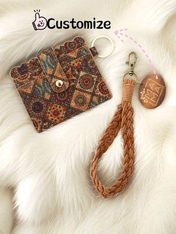 Porte-cartes zippé personnalisable avec motif géométrique pour femme, léger et . Idéal comme cadeau d'anniversaire, cadeau pour les cadres, pour les hommes et les femmes. Petit portefeuille, porte-monnaie, porte-cartes de crédit