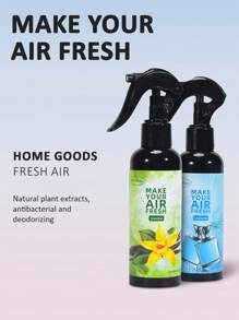 1 peça/2 peças, 150ml/5,07oz, Spray de Aromaterapia com Extrato Vegetal, Purificador de Ar Forte para Roupas, Casa e Carro, Difusor de Aroma, Emissão Natural para Remover Odores, Tornar o Ar Fresco, Acalmar Emoções, Criar uma Atmosfera Romântica, Baunilha, Chiclete, Cereja, Morango, Jasmim, Limão, Gelo Preto, Carro Novo, Colônia, Adequado para Decoração Doméstica, Carros, Salas de Estar, Quartos, Banheiros, Salas de Estudo, Presentes de Aniversário e Formatura, Portátil
