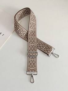 Stylish Color Contrast Geometric Pattern Bag Strap Women's Bag Strap Extended Adjustable Bag Strap 135cm/5cm Crossbody Bag Strap DIY Bag Accessories Removable Durable Silver Hook Suitable For Various Bags Men's Bag Women's Bag Universal Belt - Multicolor - View 19