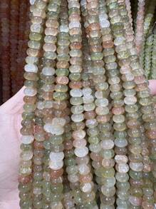 50/100pcs 5mm X 8mm Imitation Jade, Agate, Abacus Beads, Loose Beads, Wheel Beads, Spacer Beads For DIY Jewelry Making, Bracelets, Keychains, Necklaces, Crafts Decoration, Colorful Beads Material To Inspire Your Creative Designs