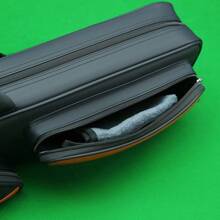 1/2 Juego de billar con película de prepucio, 9 bolas, 7 hoyos, barril de gran capacidad, que aloja 4 delanteros y 3 traseros, bolso de mano de moda, bolso bandolera, bolsa para flauta de bambú