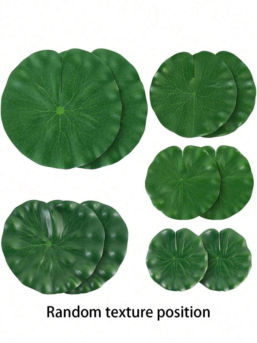 WhistenFla Floating Lily Pads For Ponds, 6Pcs Realistic Lily Pads Leaves Artificial Floating Foam Lotus Leaves Plastic Foam Water Lily Pads Foliage Pond Decor For Pond Pool Koi Fish Patio Aquarium