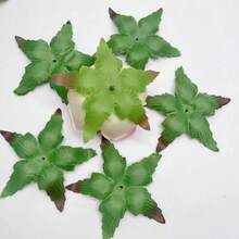 25/50/100 件绿色人造花束材料，DIY 手工工艺品，情人节礼物，婚礼花束，中心装饰，玫瑰花环桌面装饰礼物生日毕业，假植物 - 綠色 - 查看 19