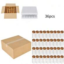 24 piezas de frascos cuadrados de madera de acacia de 40 oz para pimienta y especias, set de recipientes de vidrio para condimentos